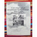 Publicit� ancienne (octobre 1970) pour l'air comprim� atlas copco, 326 rue du g�n�ral leclerc a franconville ...