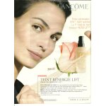 Publicit� ancienne (octobre 2003) pour les soins   teint renergie lift de lanc�me   fond de teint lifting ...