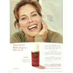 Publicit� ancienne (octobre 2003) pour le  supra serum  de  clarins