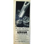 Publicite ancienne (septembre 1960) pour la mayonnaise   lesieur   en tube