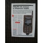 Publicit� ancienne (septembre 1997) pour le t�l�phone mobile  g�nie de philips