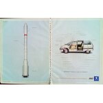Publicit� ancienne (septembre 2004) pour le nouveau monospace   807 native 7 places   compar� a une fus�e ...