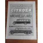 Publicit� ann�es 1930 citro�n v�hicules utilitaires et poids lourds