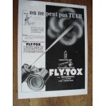 Publicit� ann�e 1939 insecticide et pulv�risateur fly - tox illustrateur pouprou