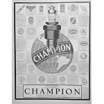 Publicite papier ancienne bougie champion