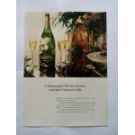 Publicit� papier ancienne (d�cembre 1980) pour le champagne  perrier jou�t , avec une photo d'un magnum ...