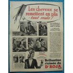 Publicit� papier - brillantine dr. roja de 1940