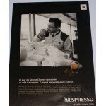 Publicit� papier caf� nespresso george clooney