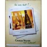 Publicit papier - champagne charles volner de 2002