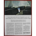 Publicit papier - champagne taittinger de 1963