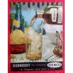 Publicit papier - cognac  henco  hennessy de 1959