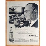 Publicit papier cognac martell de 1957