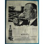 Publicit papier - cognac martell de 1957