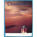 Publicit� papier - eau de toilette  fahrenheit  de christian dior de 1990