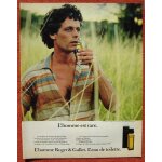 Publicit papier - eau de toilette  l'homme  de roger & gallet de 1982