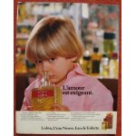 Publicit� papier - eau de toilette  eau neuve  de lubin de 1981