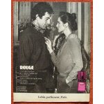 Publicit� papier - eau de toilette  rouge  de lubin de 1981