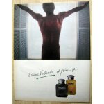 Publicité papier - eau de toilette verlande de gillette de 1985 Publicité papier - eau de toilette verlande de gillette de 1985