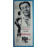 Publicité papier - lames de rasoir gillette de 1959 Publicité papier - lames de rasoir gillette de 1959