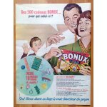 Publicit� papier - lessive bonux et ses cadeaux de 1961