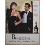 Publicit papier - liqueur bndictine de 1990