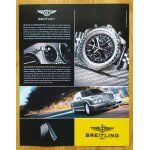 Publicit papier - montre breitling, voiture bentley de 2006