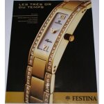 Publicit� papier montre festina