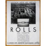 Publicit� papier - montre sans remontoir rolls de 1931