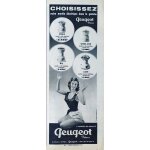 Publicit� papier - moulins a caf� peugeot de 1957