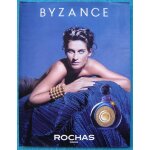 Publicit papier - parfum  byzance  de rochas de 1990, tatjana patitz mannequin