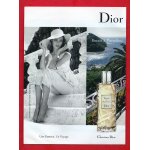Publicit papier - parfum  escale a portofino  de dior, mannequin mona johannesson de 2008