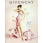 Publicit� papier - parfum  hot couture  de givenchy, mannequin eva herzigova de 2002