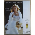 Publicit papier - parfum  jardin de bagatelle  de guerlain de 1989