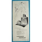 Publicit papier - parfum  lavande  yardley de 1954