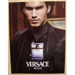 Publicité papier - parfum versace man de 2003, bruno santos mannequin Publicité papier - parfum versace man de 2003, bruno santos mannequin
