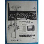Publicit� papier - poste radio ducretet thomson de 1958