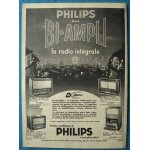 Publicit� papier - postes radio philips de 1956 -