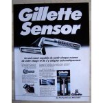 Publicit papier - rasoir gillette sensor de 1991