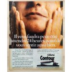 Publicit papier - rasoir mcanique gillette contour de 1985