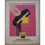 Publicit papier - rasoir mcanique et lames schick de 1981