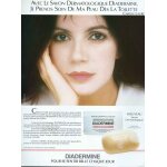 Publicit� papier - savon diadermine, mannequin carole laure de 1989