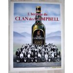 Publicit papier - scotch whisky clan campbell 1982