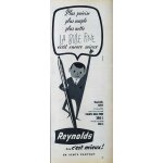 Publicit papier - stylo bille reynolds de 1958