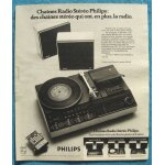 Publicité papier - tourne disque, chaînes radio stéréo philips de 1975 Publicité papier - tourne disque, chaînes radio stéréo philips de 1975