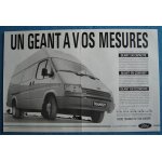 Publicit� papier - v�hicule utilitaire ford transit de 1989