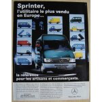 Publicit� papier - v�hicule utilitaire mercedes sprinter de 1999