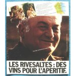 Publicité papier - vin apéritif rivesaltes de 1975 Publicité papier - vin apéritif rivesaltes de 1975