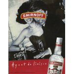 Publicit� papier - vodka smirnoff de 1990