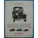 Publicit� papier - voitures daihatsu de 1937 et applause, feroza, charade de 1992