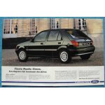 Publicité papier - voiture ford fiesta nordic green de 1992 Publicité papier - voiture ford fiesta nordic green de 1992
